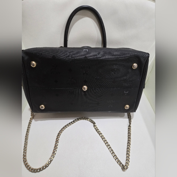 MCM BLACK NYLON BOSTON BAG-AUTHENTIC - Picture 9 of 16